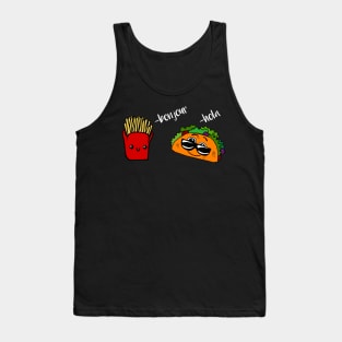 Bonjour French Fries Hola Taco Tank Top